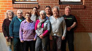 Der Vorstand (von links): Tina Gottstein, Eva Rippel, Notburga Ebel, Daniela Grunwald, Brigitte Kaufmann, Peter Wunderle, Ewald Ihli, ...