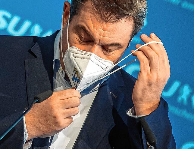 Markus Söder vor seinem Statement – kurz darauf gab er seinen Verzicht auf die Kanzlerkandidatur bekannt.