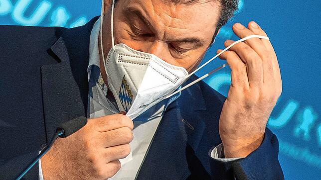 Markus Söder vor seinem Statement &ndash; kurz darauf gab er seinen Verzicht auf die Kanzlerkandidatur bekannt.