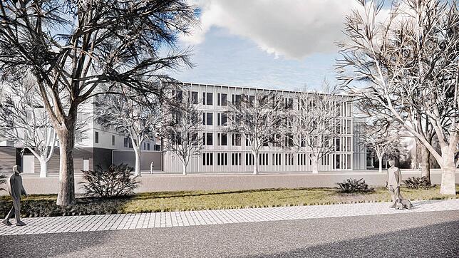 Die Architektenplanung für den Neubau des Amtsgerichts Villingen-Schwenningen, hier vom Kaiserring betrachtet, stieß bei den Stadträten ...