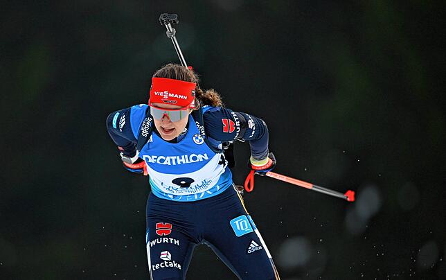 Hat Lust auf Biathlon: Janina Hettich-Walz, hier beim Weltcup in Oberhof 2023.