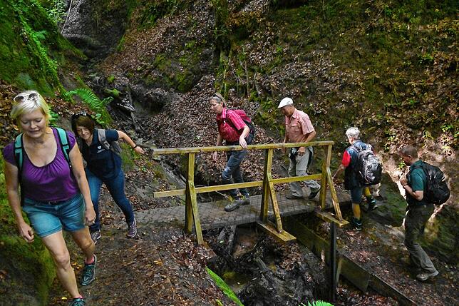 Bild 23: Wie läuft es sich von der Marienschlucht zum Burghof? Bilder einer Wanderung