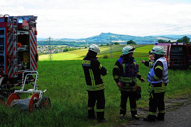 Bild 14: Bilder der Waldbrandübung der Feuerwehr Tengen