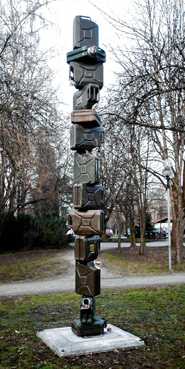 Entwurf &bdquo;Tanksäule 5&ldquo; von Guido Weggenmann.