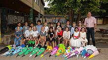 19 Jungen und Mädchen wurden in die Klasse 1a der Hohenlupfenschule Stühlingen eingeschult. Klassenlehrer ist Stefan Eckstein.