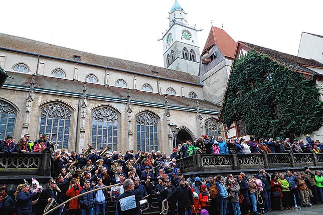 Bild 12: Überlingen: Einschnellen der Fasnet am Dreikönigstag