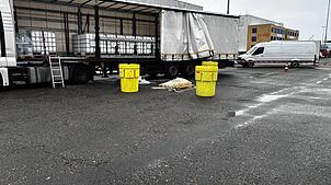 Gefahrgutunfall am Grenzübergang Bietingen/Thayngen