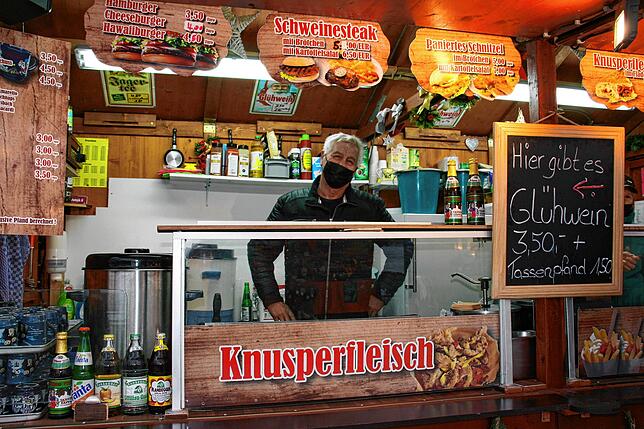Ewald Kudermann hat trotz der schweren Bedingungen die Hoffnung nicht aufgegeben und sich seine gute Laune bewahrt.
