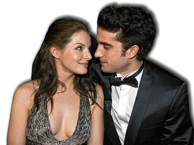 Das Schauspielerpaar Yvonne Catterfeld und Oliver Wnuk frisch verliebt 2008 beim Deutschen Filmball.