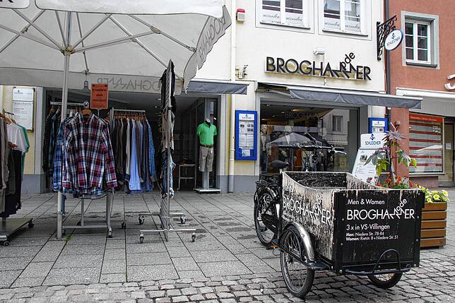 Das Modegeschäft Broghammer in der Niederen Straße in Villingen.