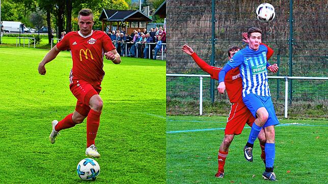 Neu bei der SG FC Wehr-Brennet: Christof Bank (links) kommt vom Ligarivalen FC Wallbach und Jan Steininger (hier noch im Trikot des FV ...