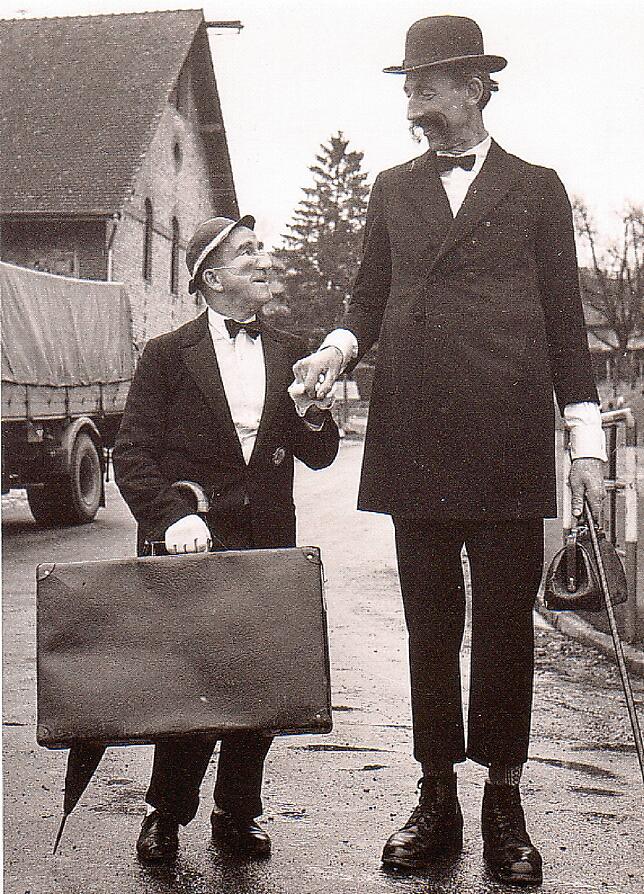 Von wegen Pat und Patachon! Es sind der Senne Balles und Otto Grathwohl (von links).