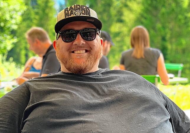 Als dieses Bild entstand, arbeitet Torsten Münch noch in einem Imbiss. Es entstand vor den Dreharbeiten zu „The Biggest Loser“.