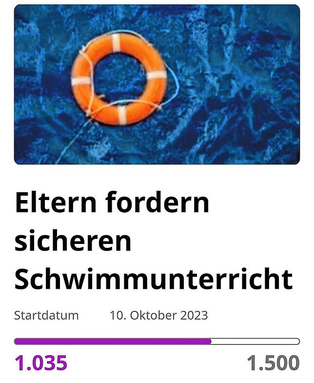So sieht die Petition aus, die eine Konstanzerin ins Leben rief.