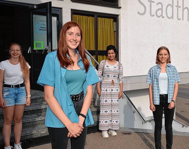 Verena Maurer, Hannah Satow, Hasret Cicek und Linda Staerke präsentierten im Juni 2021 im Technischen Ausschuss ihre Vorschläge für neue ...