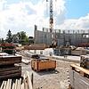 Die Vorbereitungen für die Gleitschalung laufen. Ab dem 17. September soll es losgehen. Bis dahin muss alles griffbereit liegen.