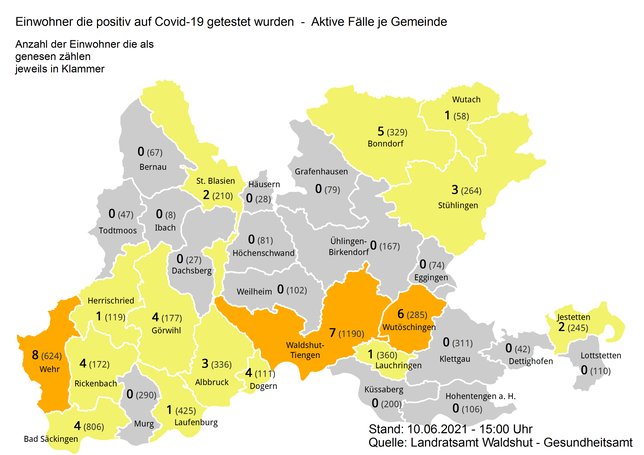 Bild 11: Ticker-Archiv (21): Die aktuellen Entwicklungen am Hochrhein und im Südschwarzwald vom 25. bis 30. Juni