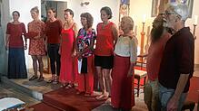 Das Konzert des Dachschores in der kleinen Wittenschwander Kirche fand regen Anklang und genausoviel Zuspruch durch die Zuhörer. Foto: ...