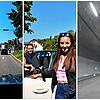 Die SÜDKURIER-Redakteurinnen Fabiane Wieland (hinten) und Mona Lippisch machen den Selbstversuch: Auf welcher Strecke gelangen ...