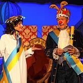 Parade-Sketch 2020 über das schwedische Königspaar Silvia (Claudia Zähringer) und Carl Gustaf (Norbert Heizmann), die „kommen ...
