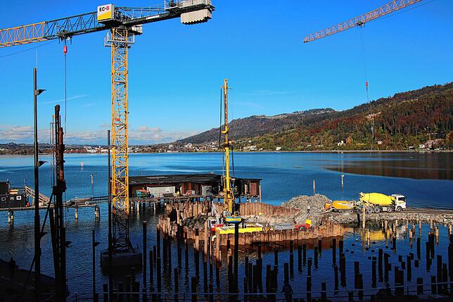 Ein Blick auf die Baustelle.