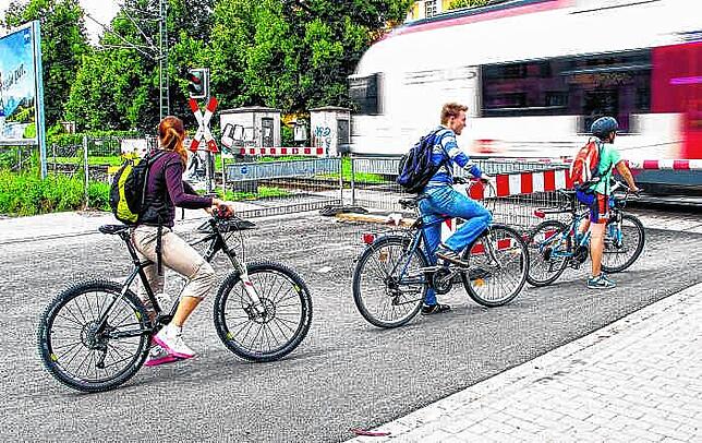 Am Bodensee-Radweg nahe des Bahnhofs Konstanz-Wollmatingen ereignete sich der schwere Radunfall. (Symbolbild)