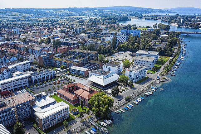 Luftaufnahme der HTWG Konstanz von August 2019. (Archivbild)