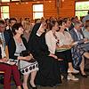 Zum Festakt anlässlich 75 Jahre Kloster Wald und dem Schulleiterwechsel fanden sich die Gäste in der Turnhalle ein. Vordere Reihe v.l. ...