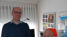 Simeon Gäßler (links) praktiziert ab 1. Juli in der Praxis von Peter Apfelbacher.