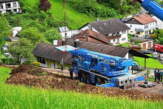 Bild 13: Bergung des Feldhäckslers- Hier sind die Bilder