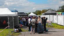 Bild : Die Camper sind da und stimmen sich aufs Campus-Festival 2024 ein