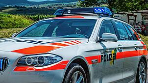 Ein Fahrzeug der Schaffhauser Polizei im Einsatz (Symbolbild). Sie sucht Zeugen zu einer Tat im Gruben-Quartier. Eine geköpfte Katze ...