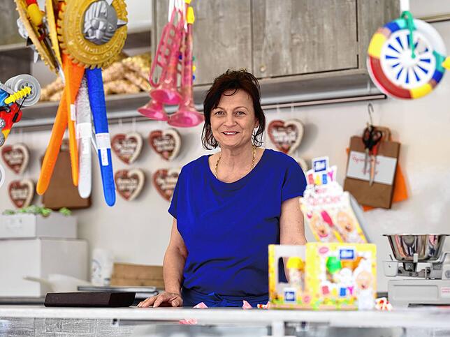 Manuela Vogt freut sich über das Ende der zwei Jahre langen Pause für alles, was einem Jahrmarkt ähnelt. Nur einmal hätten sie das ...