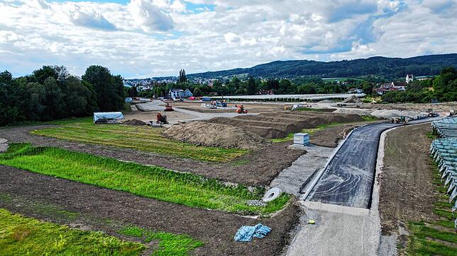 Bild 1: Aktuelle Drohnenfotos: So sieht es auf der Baustelle an der gesperrten „Müllstraße“ aus