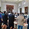 Der Fürstensaal der Kemptener Residenz: Wo sonst Feierlichkeiten und klassische Konzerte stattfinden, startete am 12. Oktober 2021 ein ...