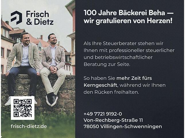 Bild 2: 100 Jahre Bäckerei Beha in VS-Villingen: Frische Backwaren in Handarbeit hergestellt