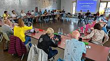 Gemeinderatssitzung in der Mensa der Ostbaarschule: Verwaltung und Gemeinderat debattierten hier unter anderem darüber, wie die Auflagen ...