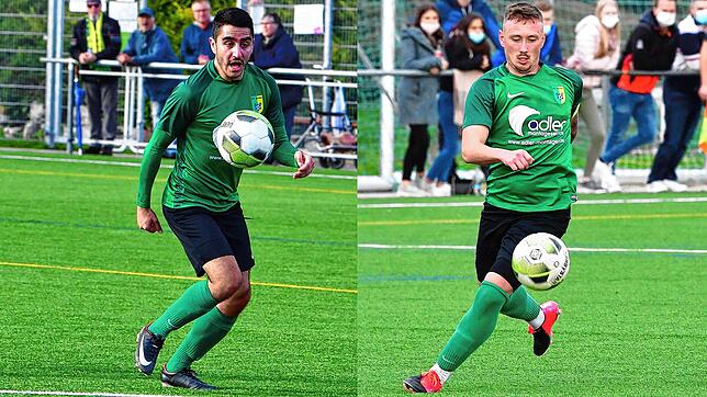 Torjäger-Duo: Tunahan Kocer (links) und Marco Romano steuerten sieben Tore zum 8:2-Kantersieg des SV Herten im Nachholspiel gegen ...