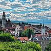 Blick über die Fischerhäuservorstadt in Überlingen vom Gallerturm aus: Die Bürgerinitiative Fischerhäuservorstadt will bis 1. März ihre ...