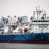 Das LNG-Bunker-Schiff &bdquo;Kairos&ldquo; läuft den Hafen von Hamburg an.
