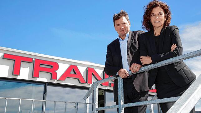 Christian Bücheler, Inhaber des Transport- und Logistikunternehmens Transco, und seine Geschäftsführerin Tania Mel Alvarez (hier eine ...