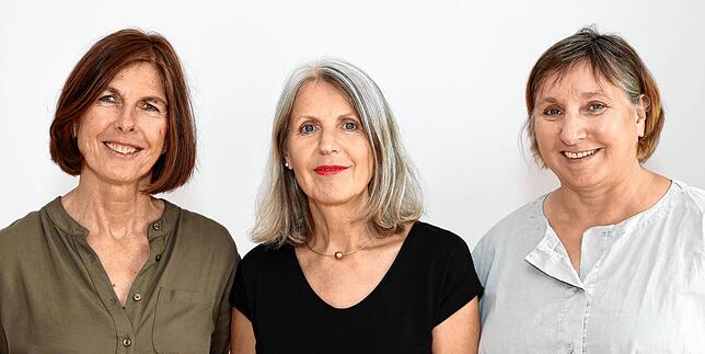 Brigitte Brehm, Christina Labsch-Nix und Gabriele (Gaby) Grunwald (v. l.) arbeiten gemeinsam im Hospizverein.