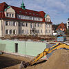 Der Keller steht für das erste von zwei Wohngebäuden des Generationen-Projekts auf dem ehemaligen Akademiegelände. Bild: Günter Vollmer