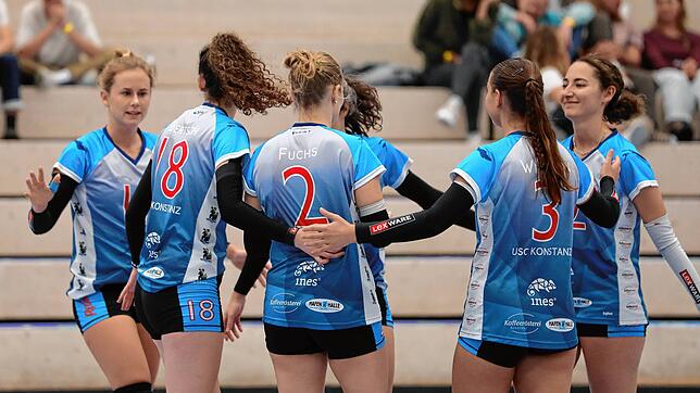 Die USC-Spielerinnen wollen wieder jubeln wie gegen Schwäbisch Gmünd.