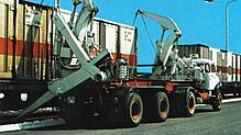 Bis zu 60 Container wurden pro Tag bei Alno auf dem Firmenareal auf die Bahn verladen. Um 18 Uhr fuhr der Güterzug dann pünktlich los in ...