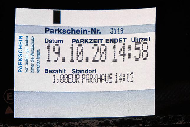 Parkschein war gestern.