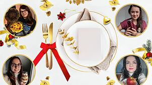 Vier Redakteurinnen, vier Rezeptideen fürs Weihnachtsdessert: Bei Maike Skerstins wird es herzhaft (von links oben), bei Isabelle Arndt ...