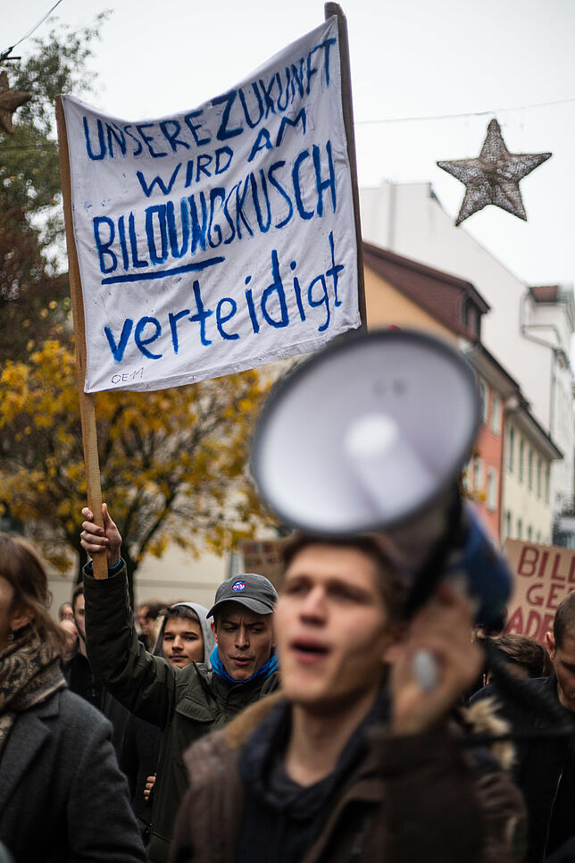 Kreativer aber dennoch lautstarker Protest.