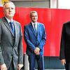 Stellen im Milchwerk eine positive Jahresbilanz 2020 vor (v.l.): die Familienheim-Vorstände Stefan Andelfinger und Marco Bächle sowie ...