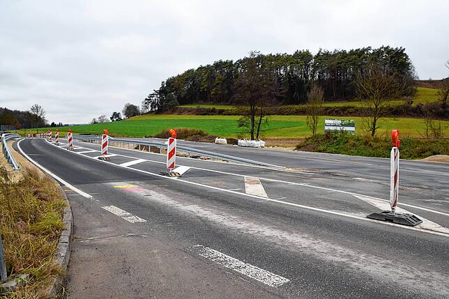 Die Umleitung (hinten) wird in der kommenden Zeit zurückgebaut.